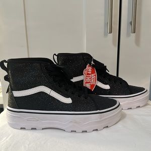 New Vans glitter waffle shoe size 7